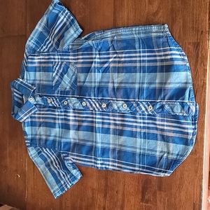 EUC Boys Plaid Button Up Size 10/12 M by Arizona Jeans Co
